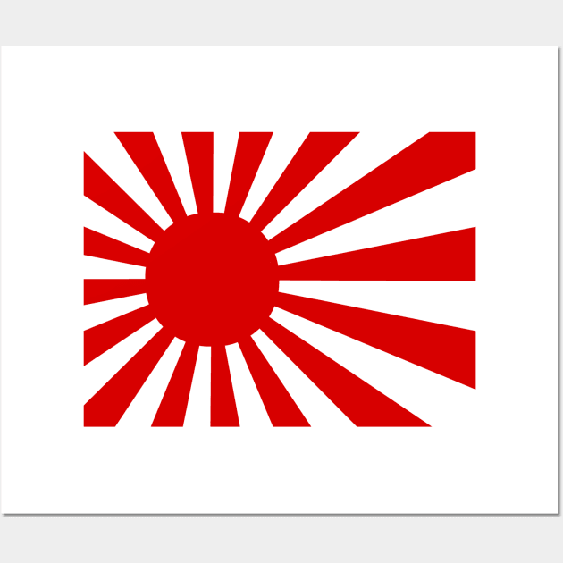 Japan rising sun flag Wall Art by AidanMDesigns